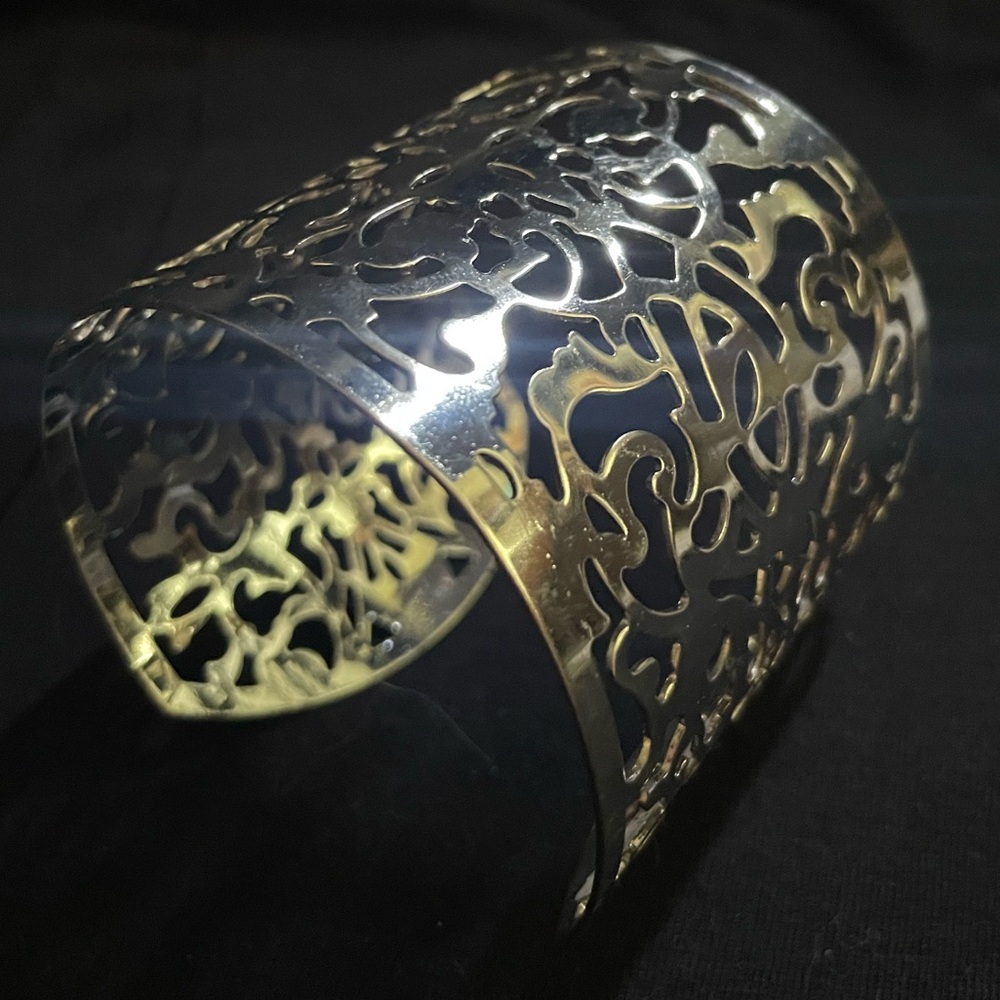 Silver Cuff Filigree Bracelet